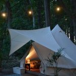 sfeer tent in bos